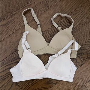 Elegant Beige Nude and Light Pink Bra Set